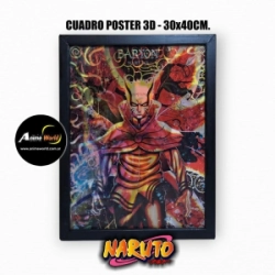 CUADRO POSTER 3D NARUTO #1 (30x40CM) (A0799)