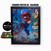 CUADRO POSTER 3D SUPER MARIO BROSS #1 (30x40CM) (A0803)