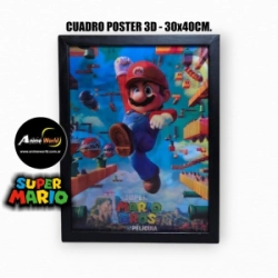 CUADRO POSTER 3D SUPER MARIO BROSS #1 (30x40CM) (A0803)