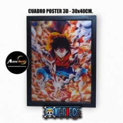 CUADRO POSTER 3D ONE PIECE #1 (30x40CM) (A0804)