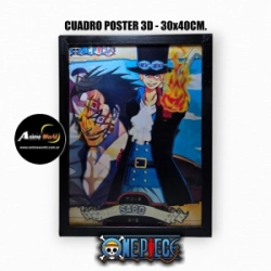 CUADRO POSTER 3D ONE PIECE #3 (30x40CM) (A0806)