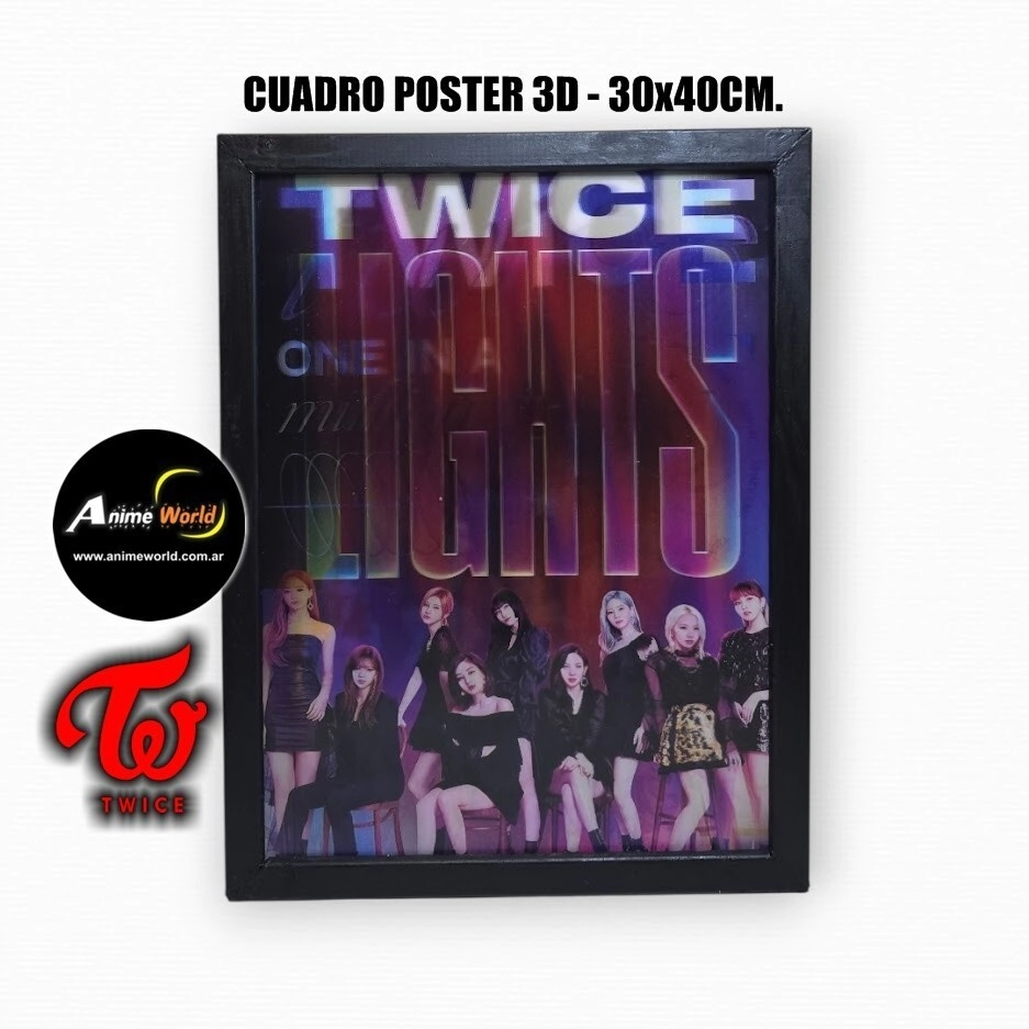 CUADRO POSTER 3D TWICE #1 (30x40CM) (A0807)