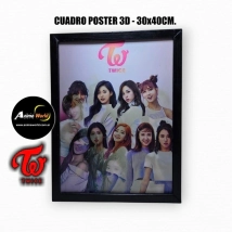CUADRO POSTER 3D TWICE #2 (30x40CM) (A0808)