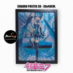 CUADRO POSTER 3D MIKU #1 (30x40CM) (A0809)