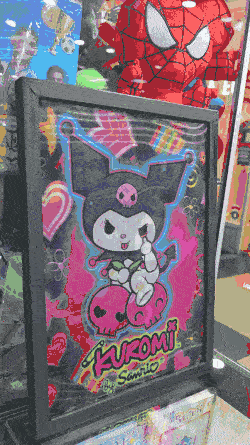 CUADRO POSTER 3D SANRIO KUROMI #1 (30x40CM) (A0812)