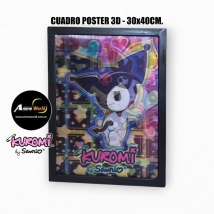 CUADRO POSTER 3D SANRIO KUROMI #1 (30x40CM) (A0812)