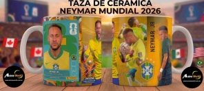 TAZA CERAMICA - MUNDIAL 2026 NEYMAR #1 (T0264)