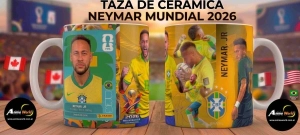 TAZA CERAMICA - MUNDIAL 2026 NEYMAR #1 (T0264)