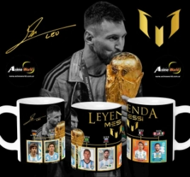 TAZA CERAMICA - MUNDIAL 2026 MESSI LEYENDA #2 (T0268)