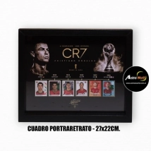 CUADRO PORTARETRATO MUNDIAL 2026 RONALDO LEYENDA #1 (27x22CM) (A0815)