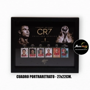 CUADRO PORTARETRATO MUNDIAL 2026 RONALDO LEYENDA #1 (27x22CM) (A0815)