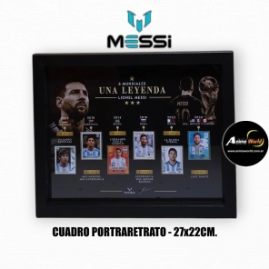 CUADRO MUNDIAL 2026 MESSI LEYENDA #1 (32x27CM) (A0821)