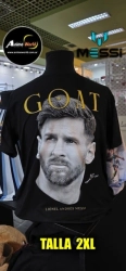 REMERA ALGODON - MESSI GOAT (TALLA 2XL) (R1320)