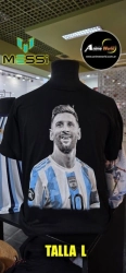 REMERA ALGODON - MESSI CAMISETA #2 (TALLA L) (R1323)