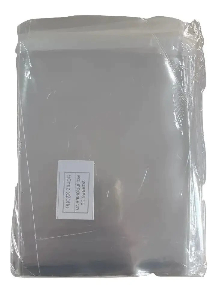 BOLSITAS SOBRES DE PVC PARA DVD CON PEGAMENTO x200 UNIDADES 14x22CM (50 MICRONES) (XB0001)