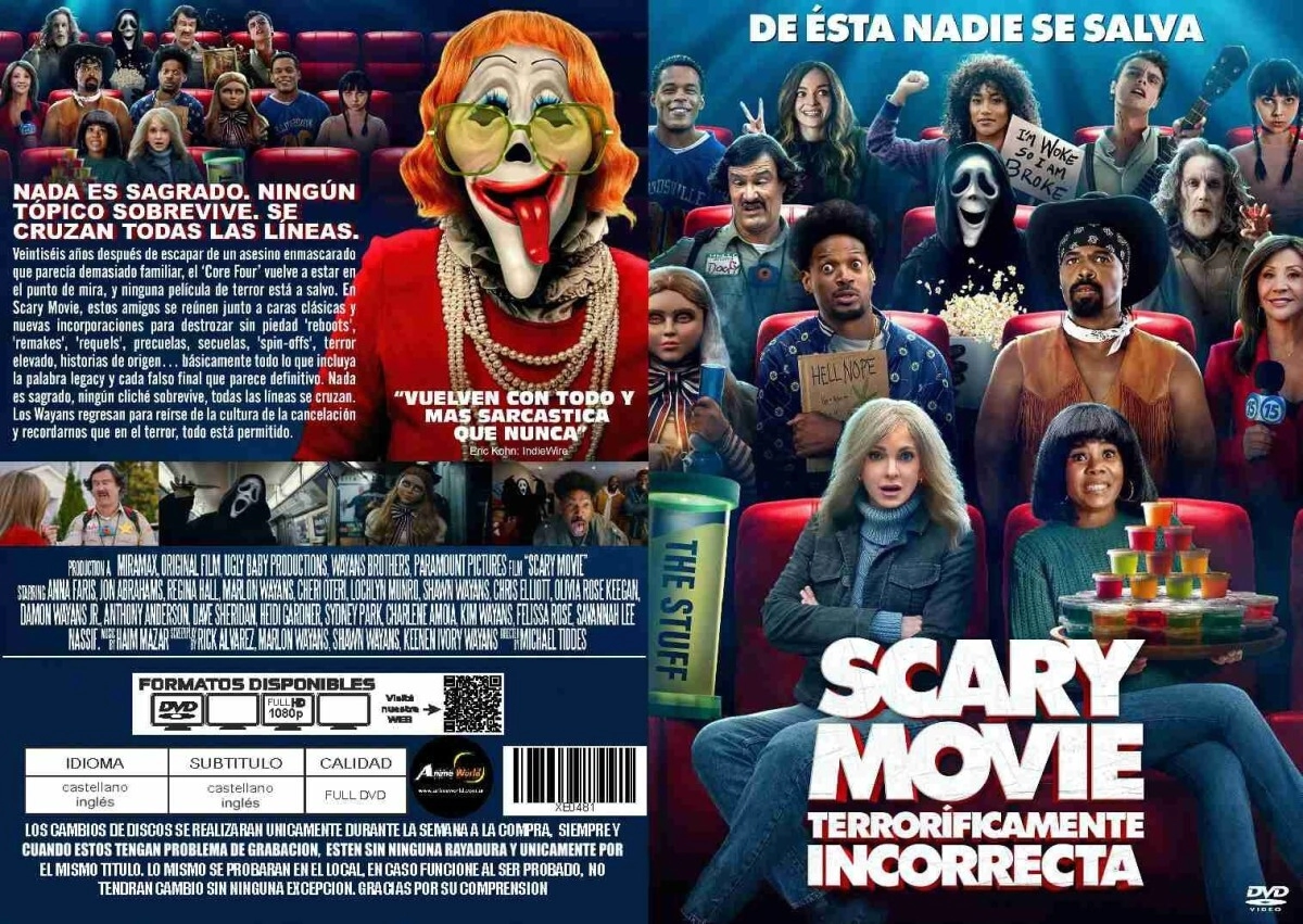 CINE + EN SOBRE SCARY MOVIE 6 - TERRORIFICAMENTE INCORRECTA (XE0481) (FULL CASTELLANO)