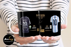 TAZA PLASTICA - MUNDIAL 2026 MESSI CAMISETA #1 (T0275)