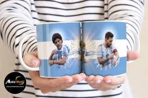 TAZA PLASTICA - MUNDIAL 2026 MESSI Y MARADONA #1 (T0278)