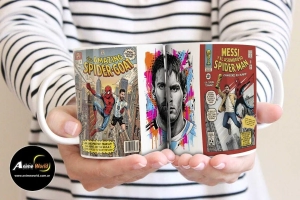 TAZA PLASTICA - MUNDIAL 2026 MESSI Y SPIDERMAN #3 (T0281)