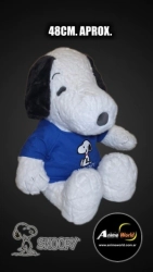 PELUCHE SNOOPY GRANDE CON REMERA AZUL (48CM APROX) (P2142)