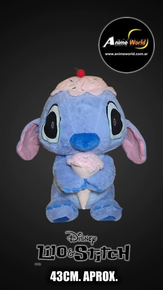 PELUCHE STITCH CON HELADO - STITCH (43CM APROX) (P2146)
