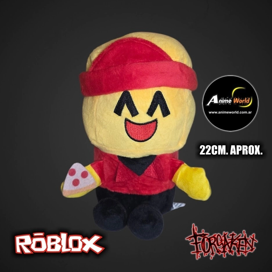 PELUCHE ROBLOX FORSAKEN ELLIOT PIZZA BOY #1 (22CM APROX) (P2152)
