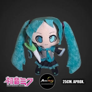 PELUCHE MIKU HATSUNE CON CEBOLLETA #1 (25CM APROX) (P2158)
