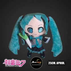 PELUCHE MIKU HATSUNE CON CEBOLLETA #1 (25CM APROX) (P2158)