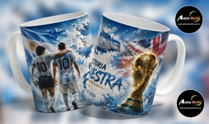 TAZA CERAMICA - MUNDIAL 2026 ARGENTINA VS INGLATERRA #4 (T0292)