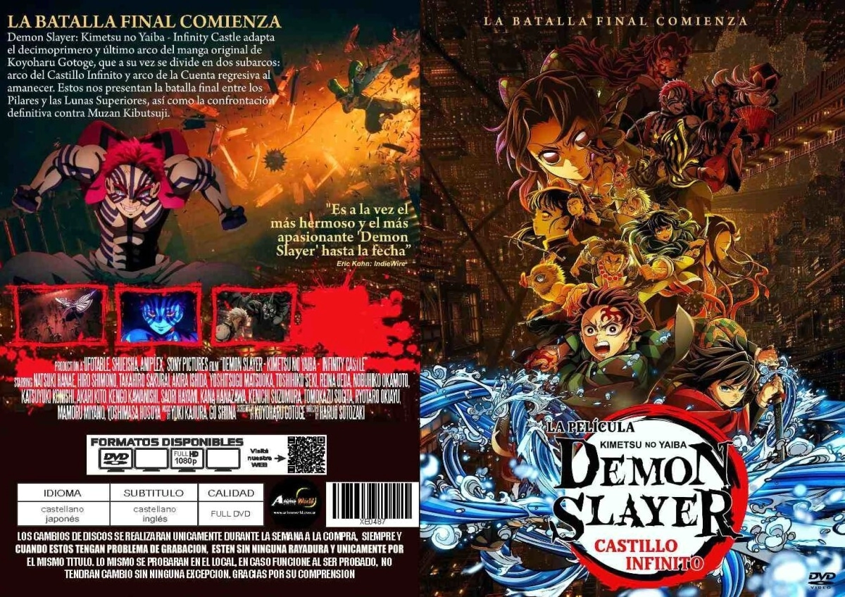 CINE + EN SOBRE DEMON SLAYER CASTILLO INFINITO (XE0487)