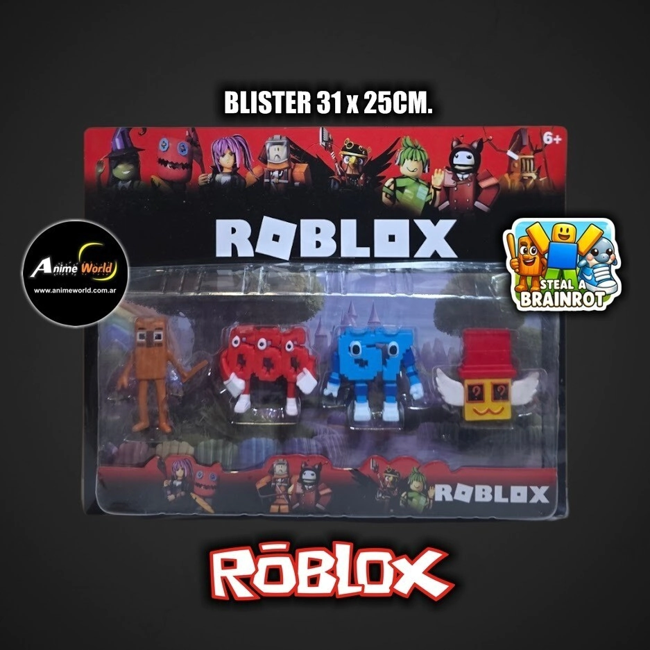 ROBLOX STEAL BRAINROT BLISTER x4 MODELO 2 (BLISTER 31x25CM) (F1064)