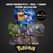 CARTAS POKEMON ESTUCHE #20 PK116 (1 MAZO + 3 SOBRES) (ESTUCHE 18x14,5x4,5CM) (A0841)