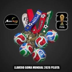 LLAVERO GOMA MUNDIAL 2026 PELOTA #1 (N0661)