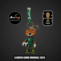LLAVERO GOMA MUNDIAL 2026 MASCOTAS #1 (N0662)