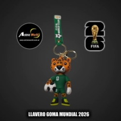 LLAVERO GOMA MUNDIAL 2026 MASCOTAS #1 (N0662)