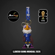 LLAVERO GOMA MUNDIAL 2026 MASCOTAS #2 (N0663)