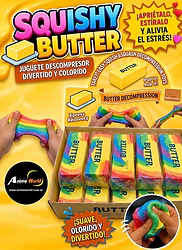 SQUISHY MANTECA BUTTER AMARILLA 4OZ (13x4CM APROX) (A0848)