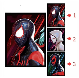 POSTER 3D SPIDERMAN 3 DISE�OS EN 1 #2 (29,5x39,5CM) (A0856)