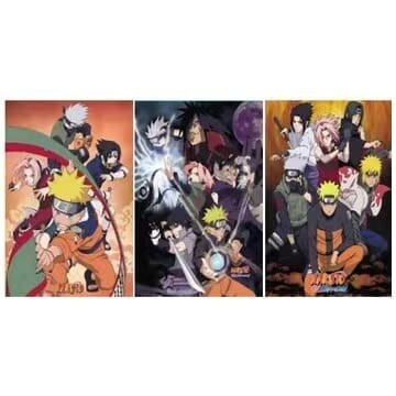 POSTER 3D NARUTO 3 DISE�OS EN 1 #1 (29,5x39,5CM) (A0852)