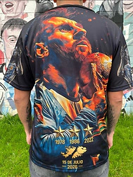 REMERA AFA MESSI #4 NEGRA (TALLA 14) LAS MALVINAS (POLIESTER) (R1354)