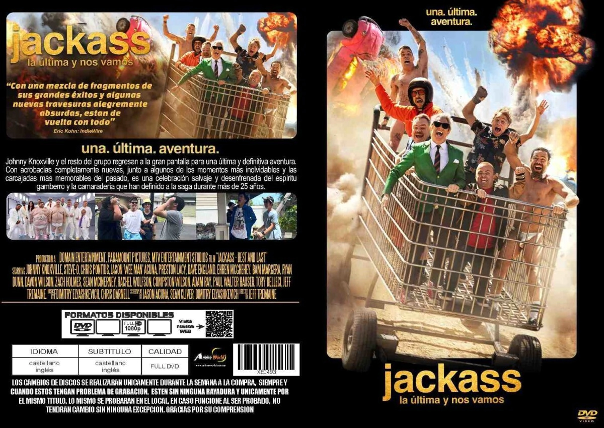 CINE + EN SOBRE JACKASS LA ULTIMA Y NOS VAMOS (XE0493)