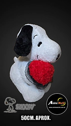 PELUCHE SNOOPY CON RAMO (50CM APROX) (P2186)