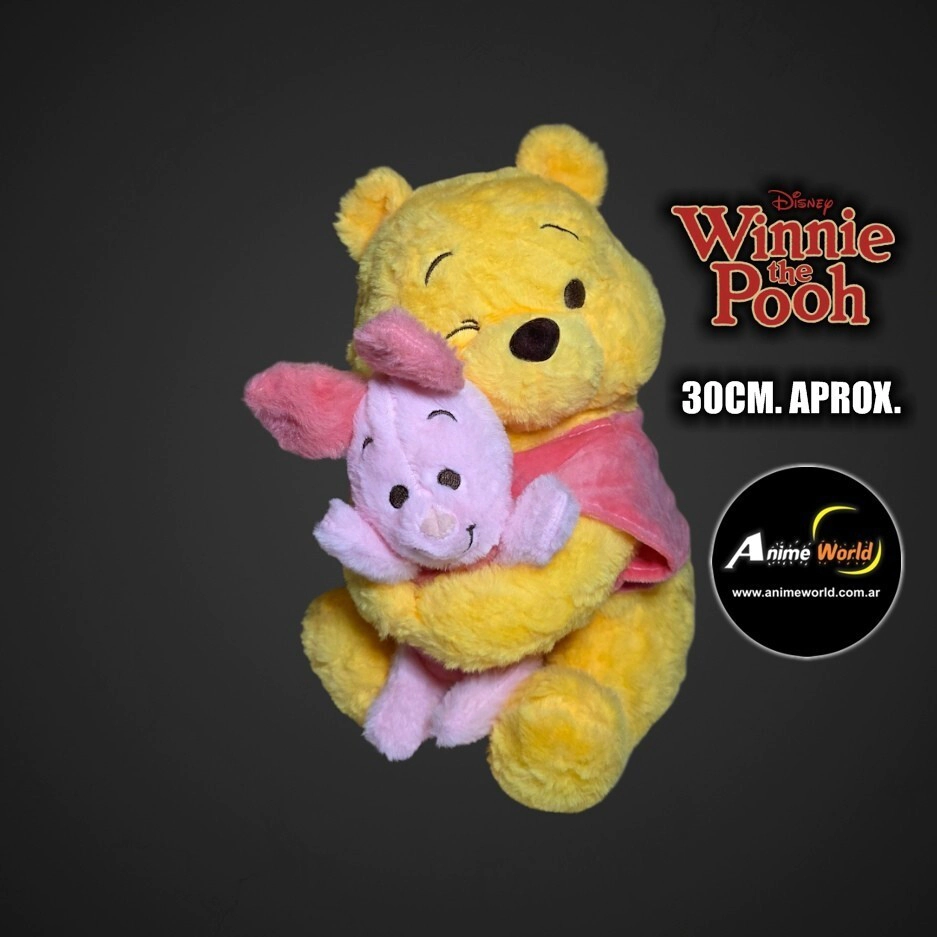 PELUCHE WINNIE POOH IMPORTADO WINNIE CON PIGLET (30CM APROX) (P2188)