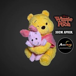 PELUCHE WINNIE POOH IMPORTADO WINNIE CON PIGLET (30CM APROX) (P2188)