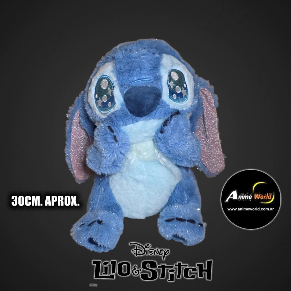 PELUCHE STITCH CON BRILLO GLITTER (30CM APROX) (P2203)