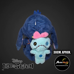 PELUCHE STITCH CON MOCHILA SCRUMP (30CM APROX) (P2204)