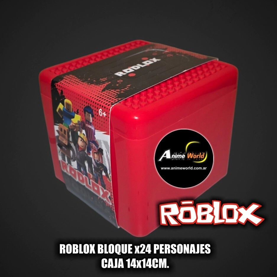 ROBLOX BLOQUE x24 PERSONAJES EN CAJA ROJA (CAJA 14x14CM) R8012-C (F1094)