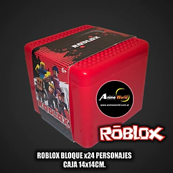 ROBLOX BLOQUE x24 PERSONAJES EN CAJA ROJA (CAJA 14x14CM) R8012-C (F1094)