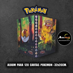 ALBUM PARA CARTAS POKEMON #36 x120 CARTAS (32x20CM) HOLOGRAFICO (A0895)