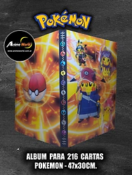 ALBUM PARA CARTAS POKEMON #39 x216 CARTAS (47x30CM) HOLOGRAFICO (A0898)